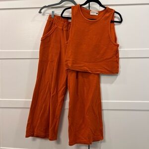 Back Beat Co. Orange Ribbed Set